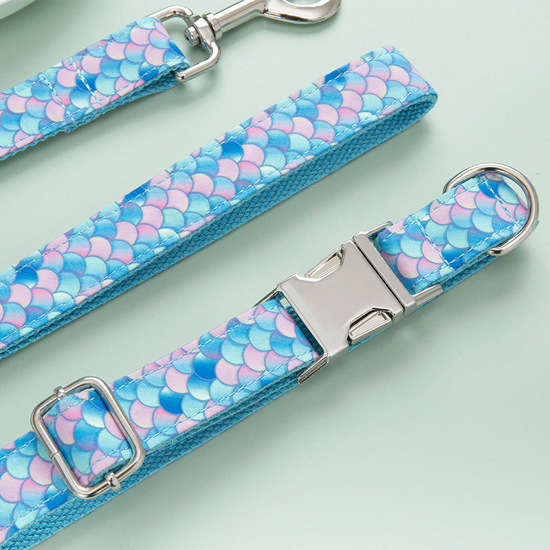 Transform Your Pet's Walks with the Magical Mermaid Pet Collar Leash!